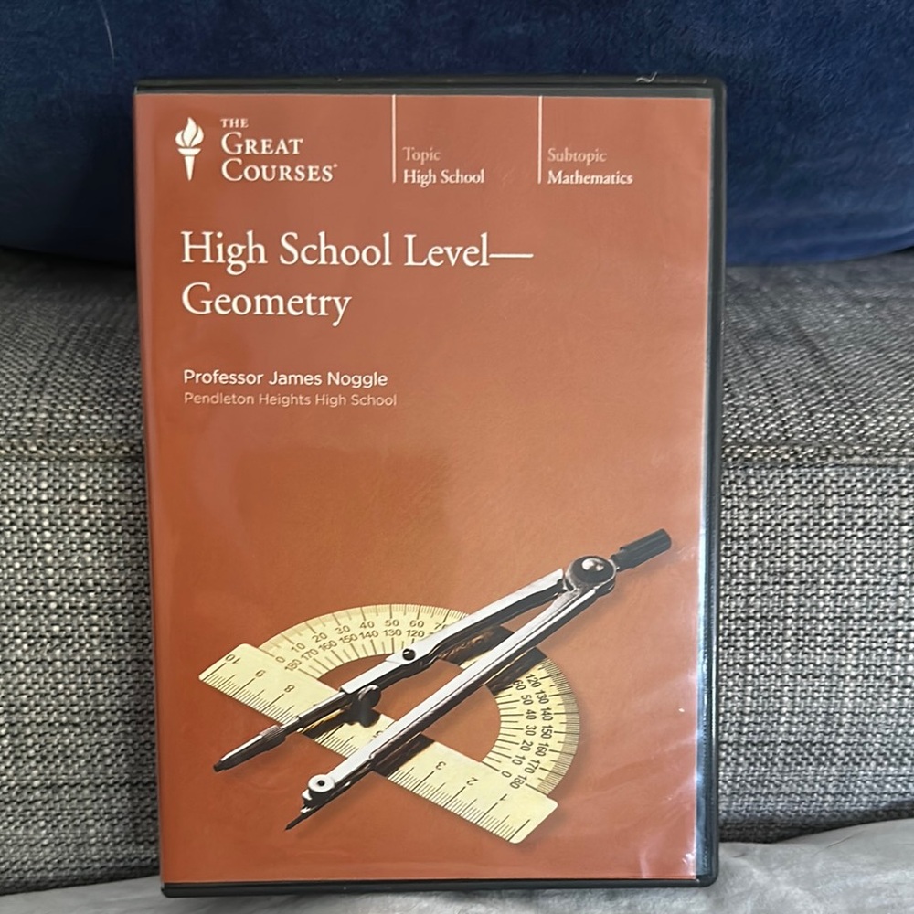THE GREAT COURSES 6 disk HIGH SCHOOL LEVEL GEOMETRY